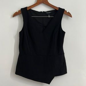 White House Black Market Sleeveless Asymmetrical Peplum Tank Top